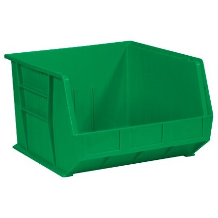 Bsc Preferred 18 x 16-1/2 x 11'' Green Plastic Stack & Hang Bin Boxes, 3PK BUY00013741